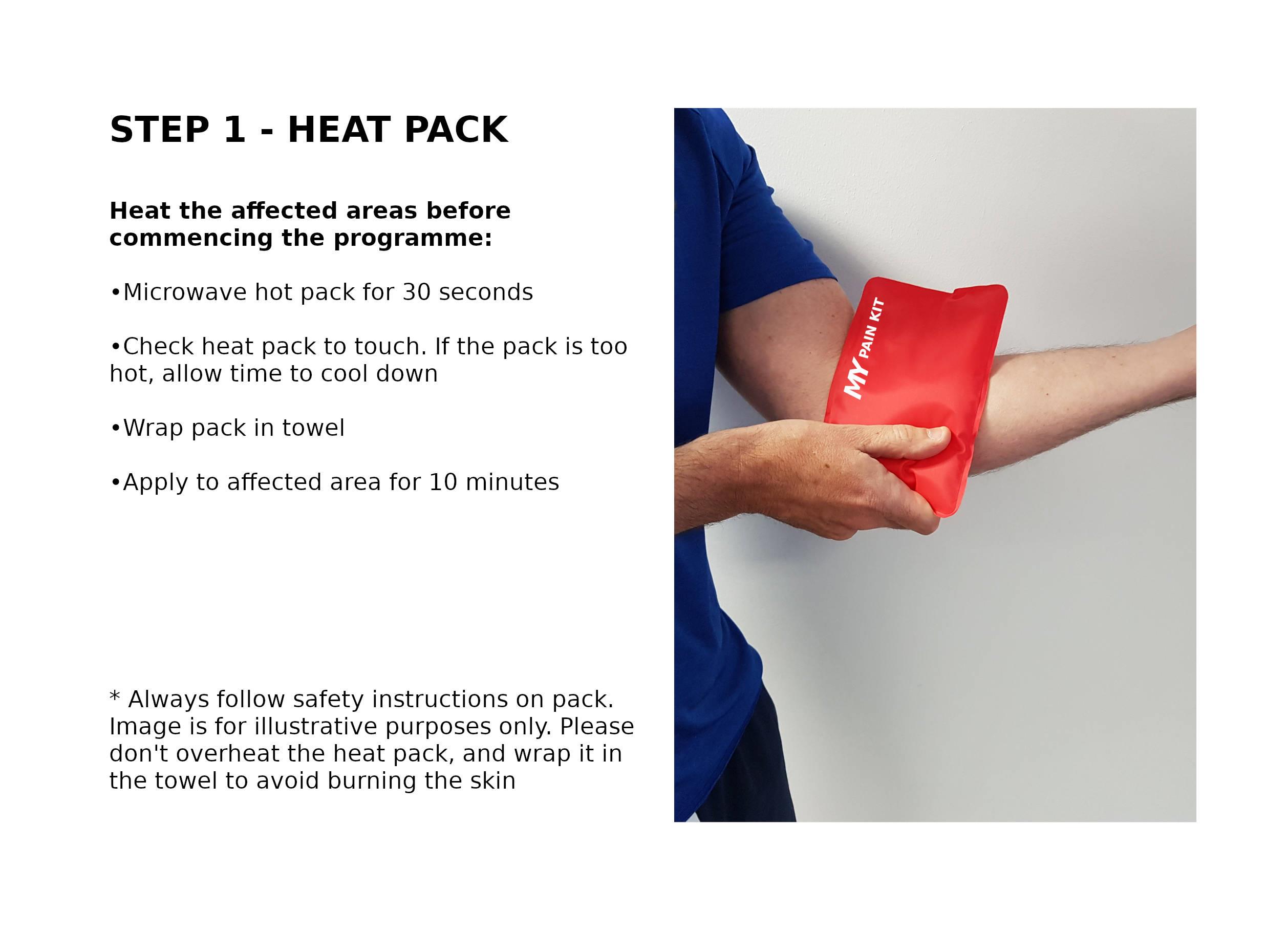 Golfer's Elbow Step 1 Heat Pack