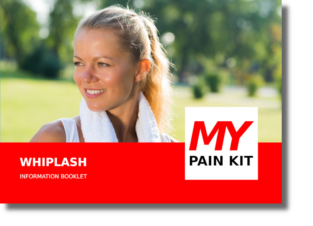 Whiplash Rehab Booklet with instructions for the Pain Kit