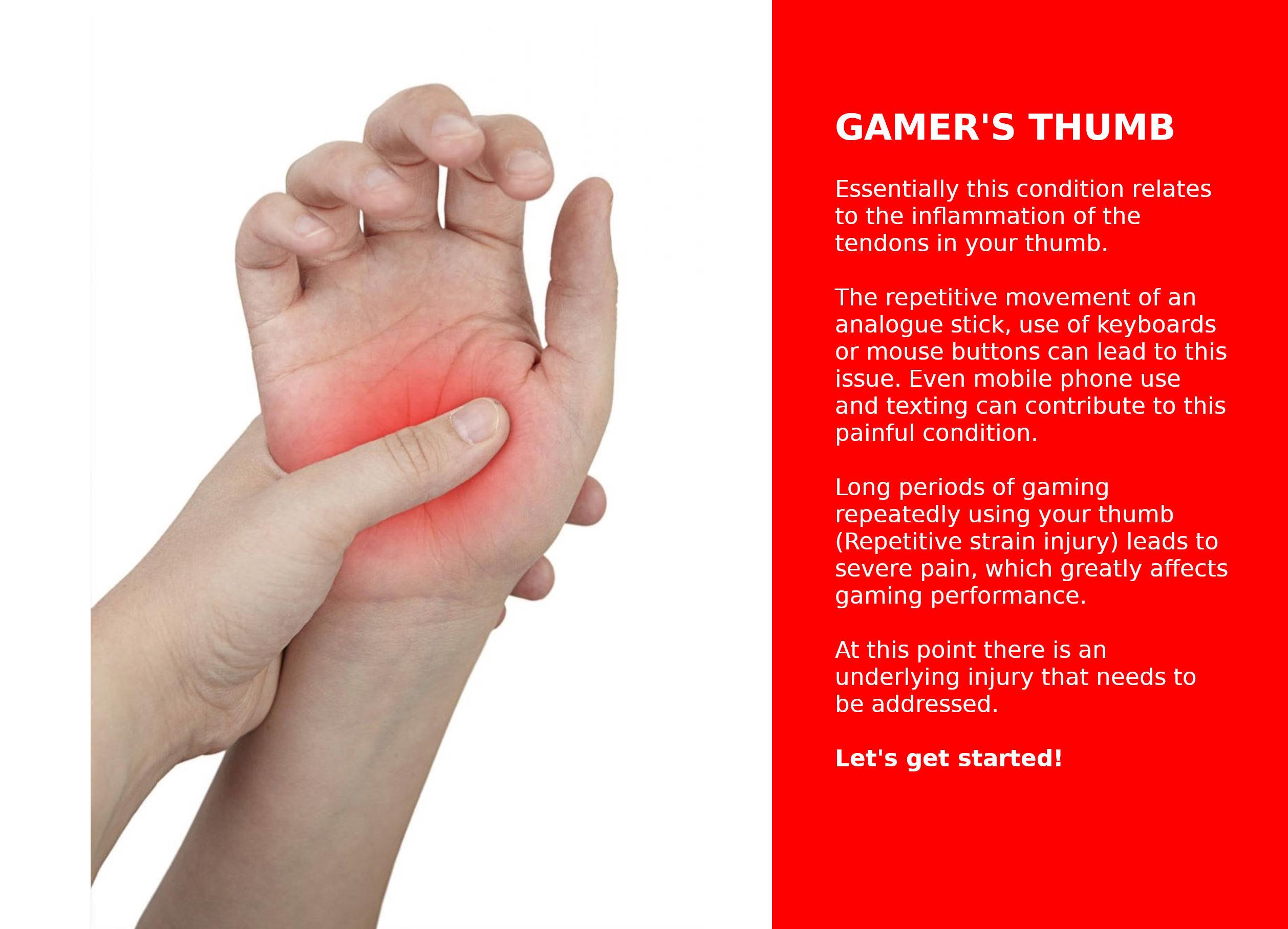 Gamer's Thumb Pain Explained