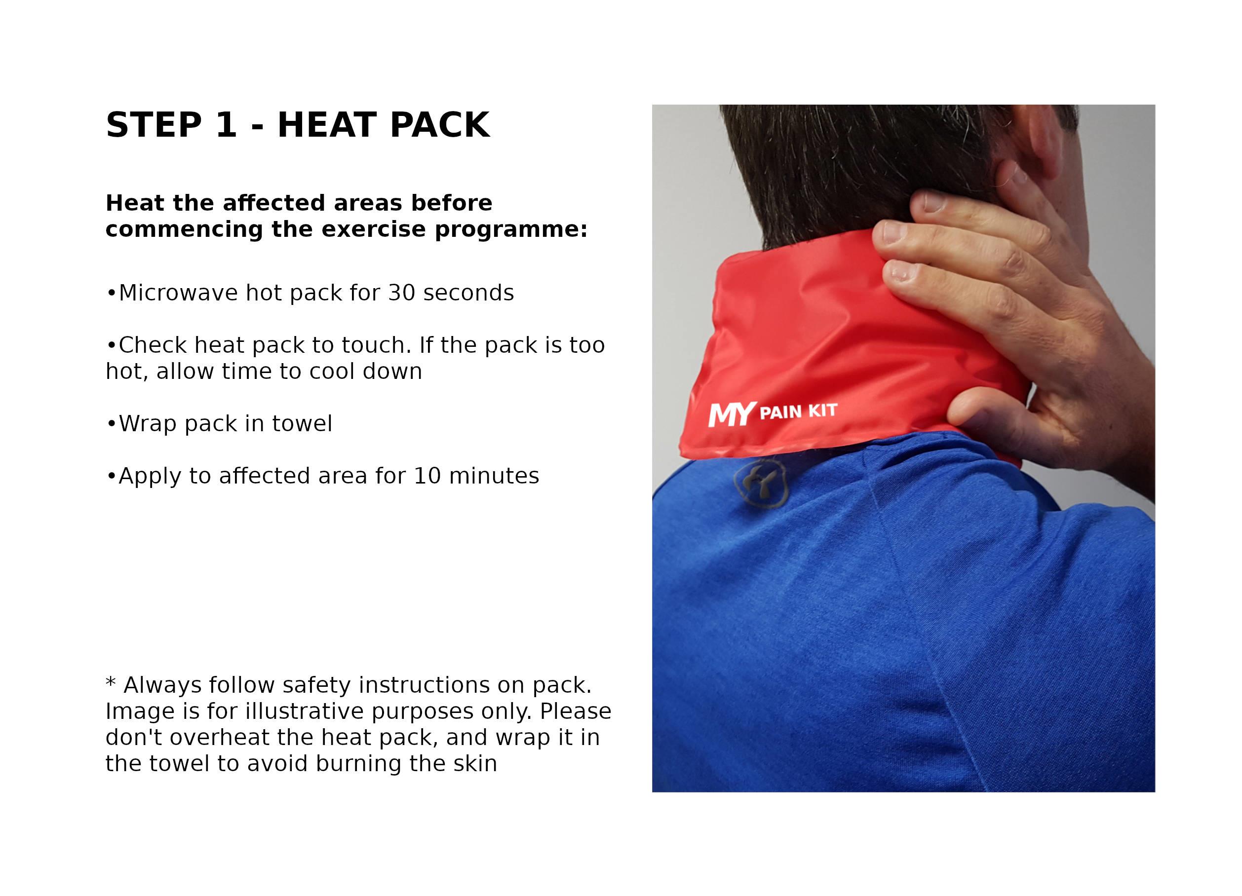 Whiplash Heat Pack Exercise 01