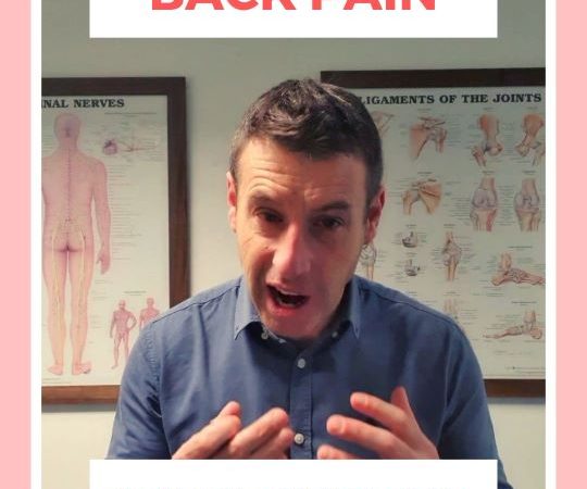 A snap shot of Dave from his video about back pain