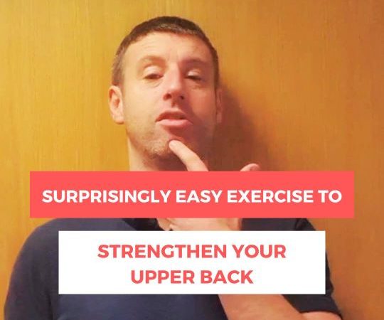 Dave demonstrates an upper back strengthening exercise