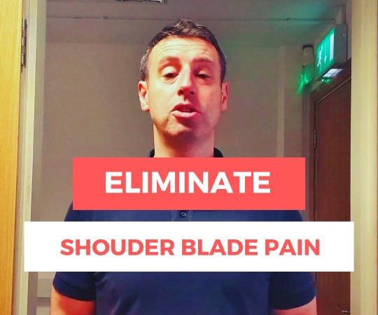 Dave demonstrates a shoulder blade strengthening exercise