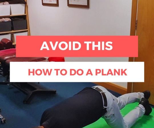 Dave demonstrates the popular core exercise, the plank