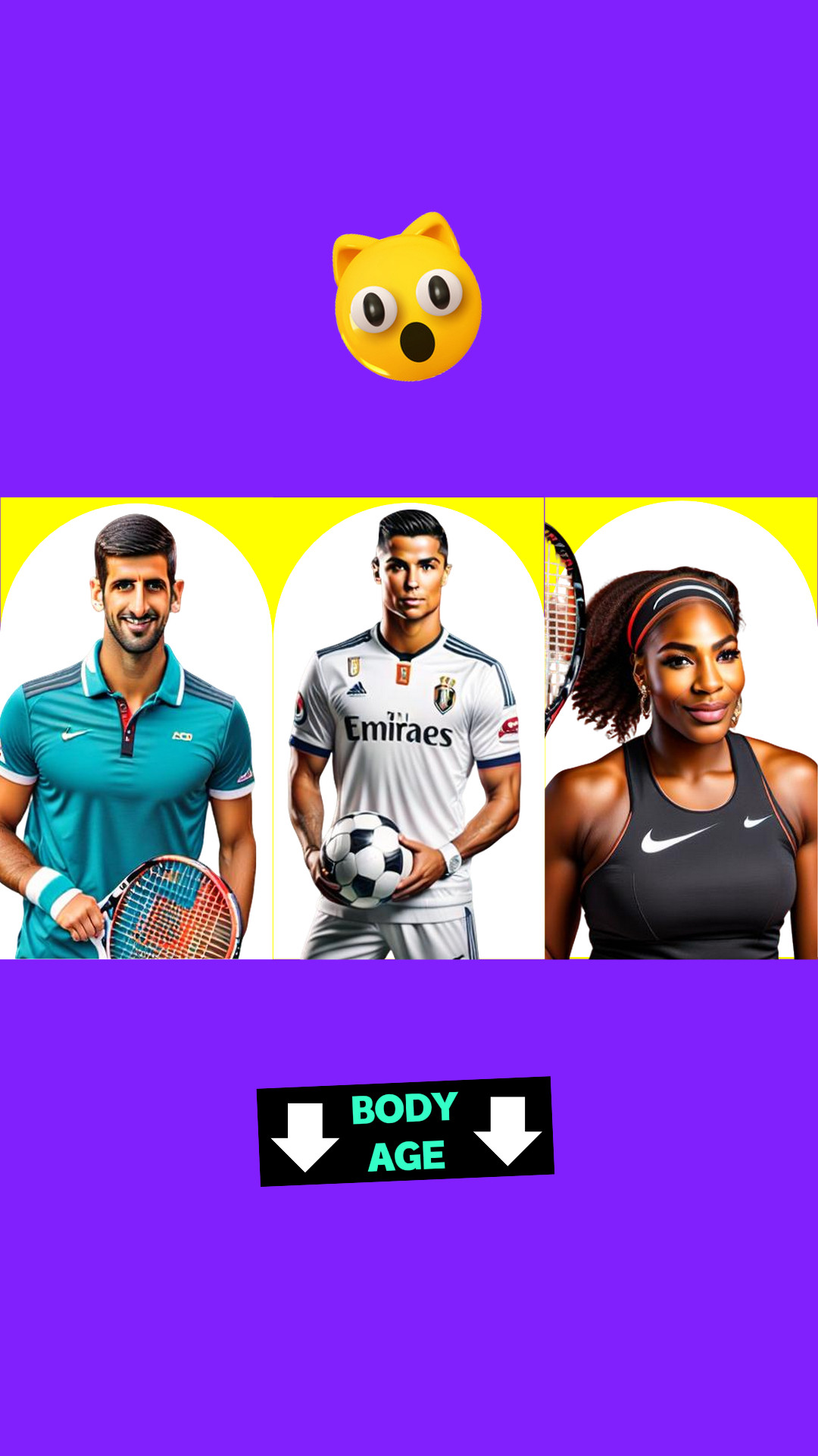 Novak Djokovic, Cristiano Ronaldo, Serena Williams. Athletes who competed and won at an age well beyond what's normal in their sport